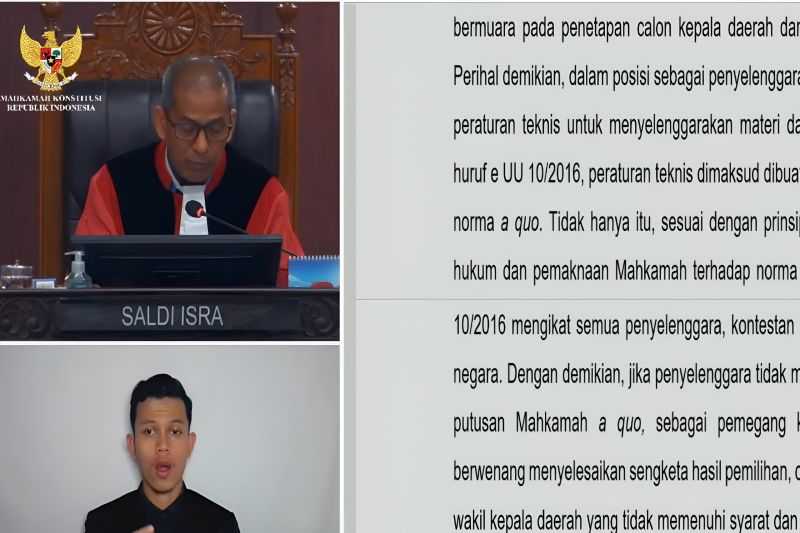 MK Tegaskan Syarat Usia Calon Kepala Daerah Harus Terpenuhi saat Penetapan Paslon