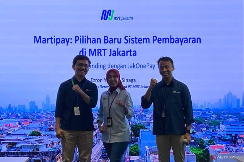 MRT Jakarta Kenalkan Sistem Pembayaran Baru MartiPay