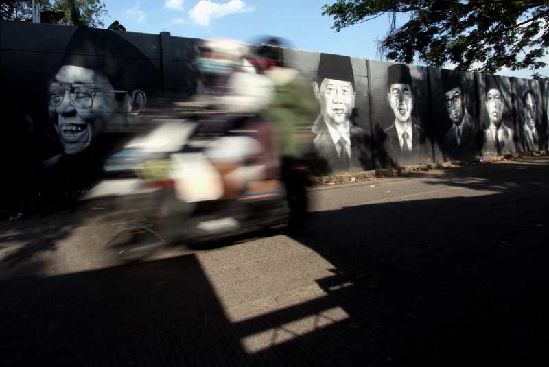 Mural Presiden dan Pahlawan