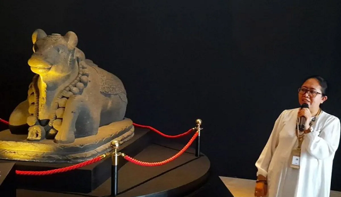 Museum Nasional Hadirkan Arca Nandi Tersenyum di Pameran Repatriasi