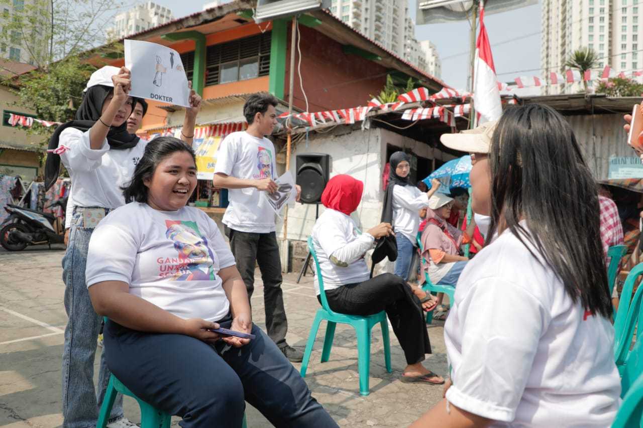 Muslimah Ganjar Meriahkan HUT Ke-78 RI Lewat Berbagai Lomba di Jaksel