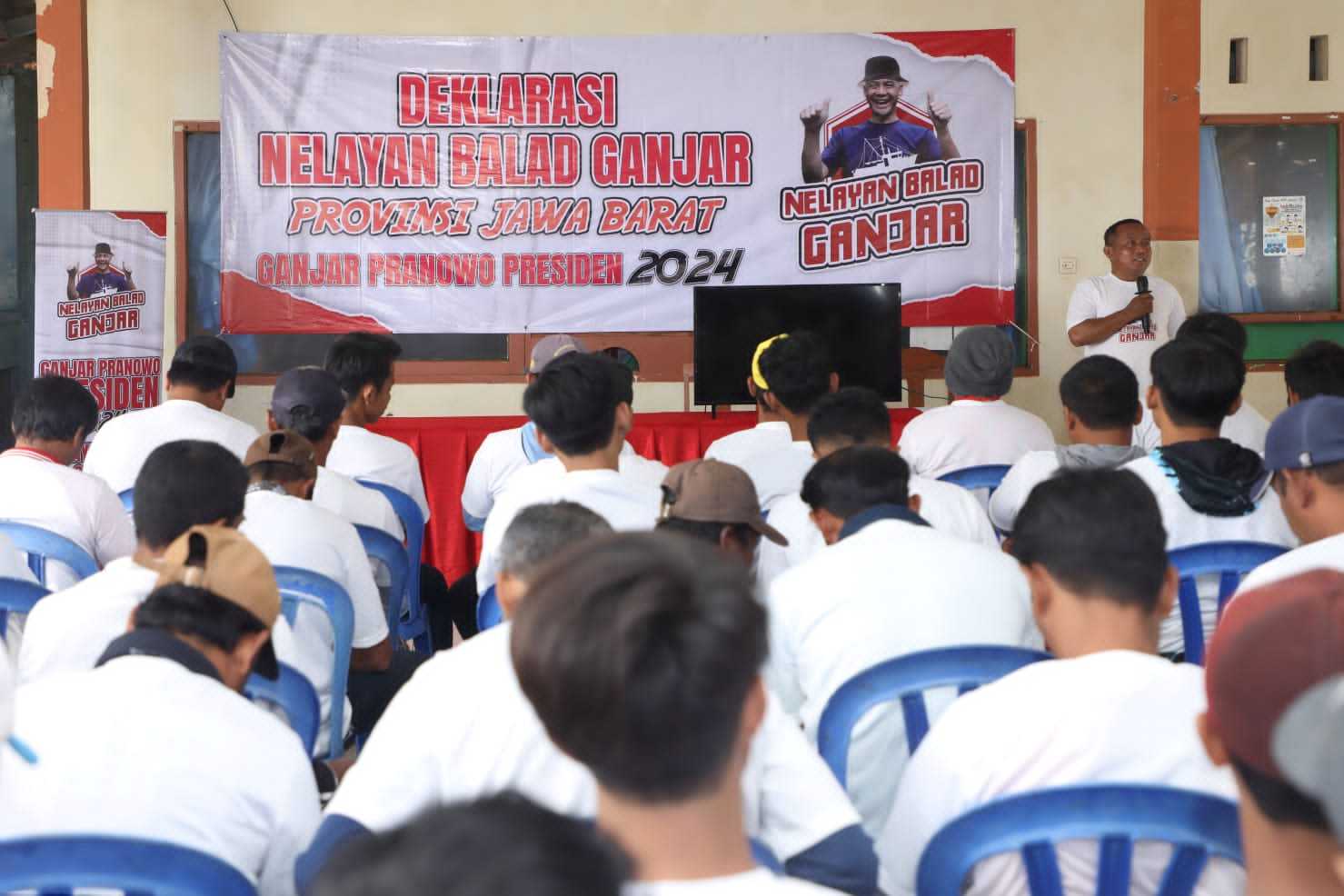 Nelayan Balad Ganjar Bersama Pelaut Legokjawa Gaungkan Dukungan Ganjar Presiden 2024