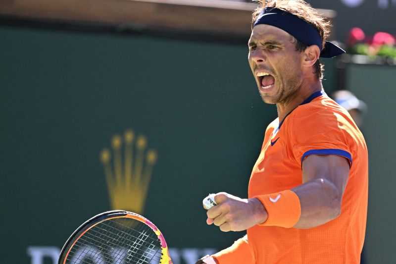 Nyaris Tersingkir, Nadal Comeback Spektakuler di Indian Wells