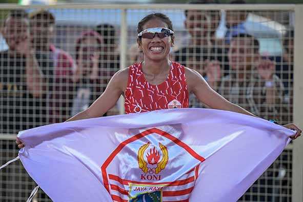 Odekta Elvina Naibaho Amankan Emas 5.000 dan 10.000 Meter