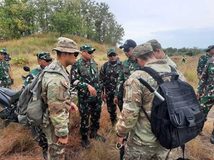 Pakar Tempur Prajurit TNI Tinjau Medan Super Garuda Shield TNI