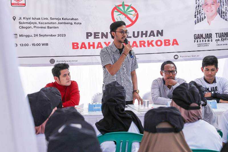 Pandawa Ganjar Ajak Generasi Muda Cilegon Wujudkan Indonesia Maju Lewat Gerakan Anti Narkoba