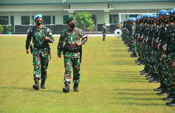 Pangdivif 2 Kostrad Pimpin Upacara Purna Tugas Satgas Batalyon Gerak Cepat TNI Kongo