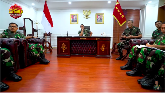 Panglima TNI Andika Perkasa Haru Setara dengan Taraf Global Saat Terima Paparan Pengembangan Kurikulum Sesko TNI 2023