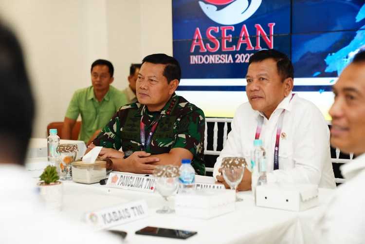 Panglima TNI Cek Kesiapan Satuan Tugas Intelijen Pengamanan KTT Asean ke-42
