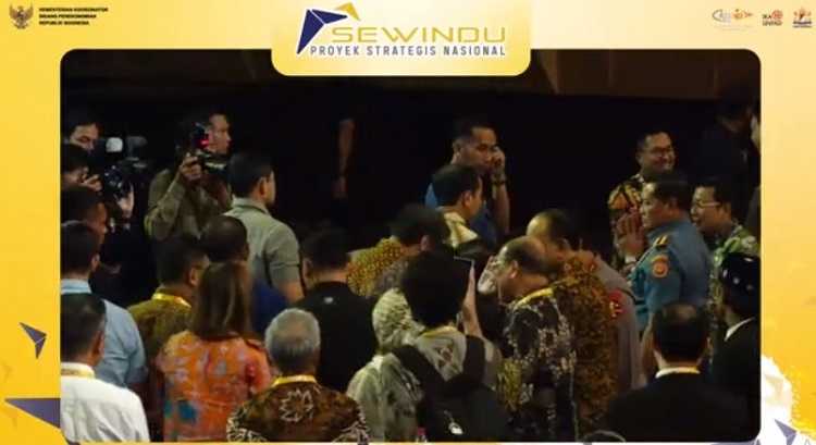 Panglima TNI Dampingi Presiden Joko Widodo dalam Peringatan Sewindu Proyek Strategis Nasional Tahun 2023