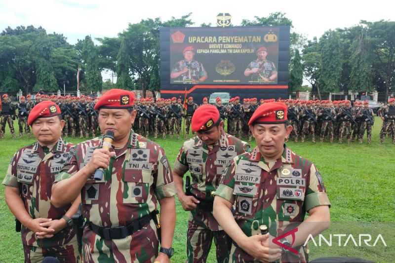 Panglima TNI Ingatkan Prajurit Kopassus untuk Menjaga Soliditas dengan Polri