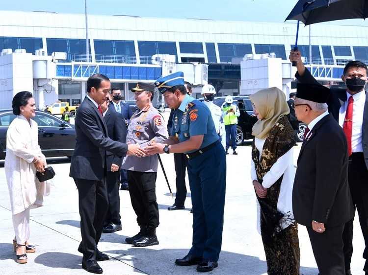 Panglima TNI Melepas Keberangkatan Presiden Jokowi ke Jerman