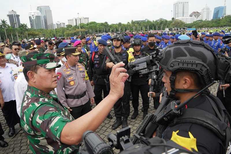 Panglima TNI: Pengamanan Natal dan Tahun Baru Prajurit TNI-Polri Harus Tetap Humanis