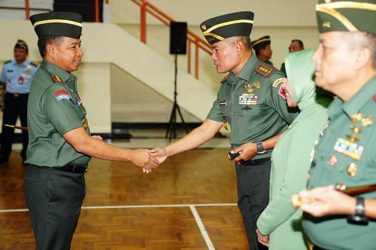 Panglima TNI Terima Laporan Korps Kenaikan Pangkat 66 Perwira Tinggi TNI
