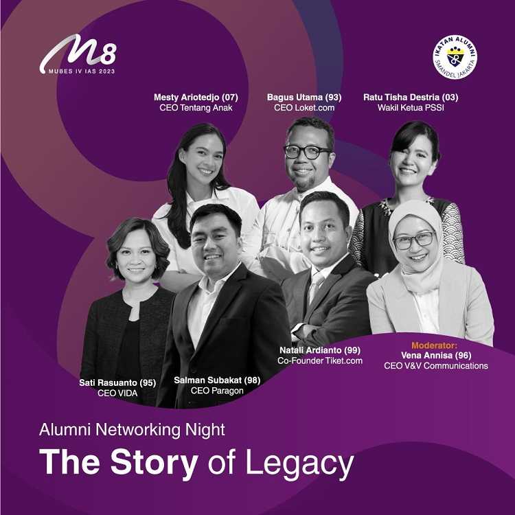 Para CEO Akan Memperkuat Kolaborasi dalam Smandel Alumni Networking Night: The Story Of Legacy