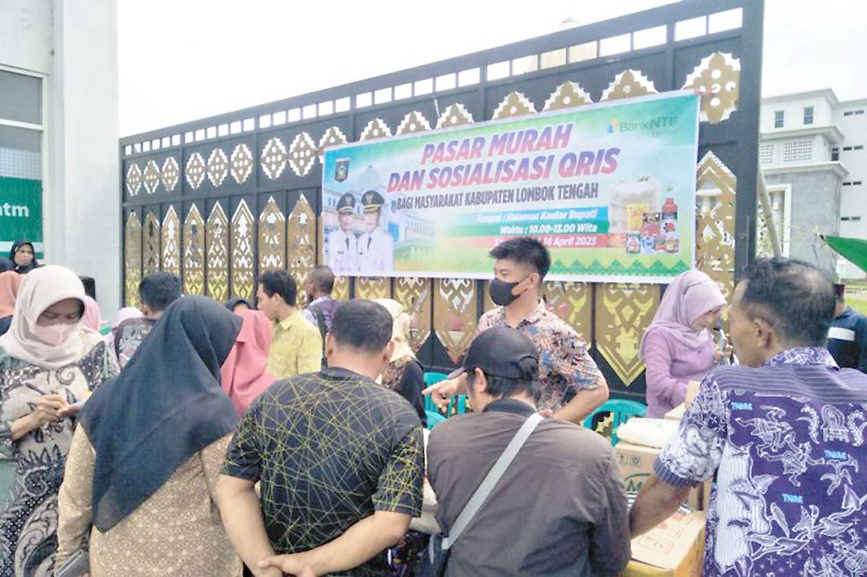 Pasar Murah Digelar Pemkab Lombok Tengah untuk Tekan Inflasi Jelang Lebaran