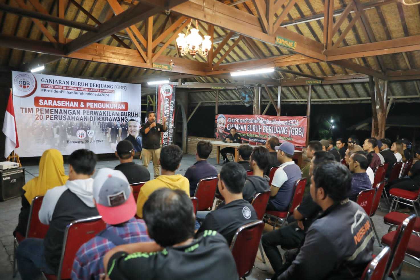 Pasca Bertemu Ganjar, Ganjaran Buruh Berjuang Gaspol Bentuk Tim Pemenangan di Karawang 2