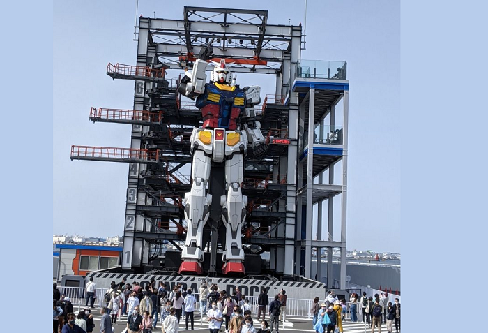 Patung Robot Gundam Ukuran Asli di Yokohama Akan Dibongkar pada Maret