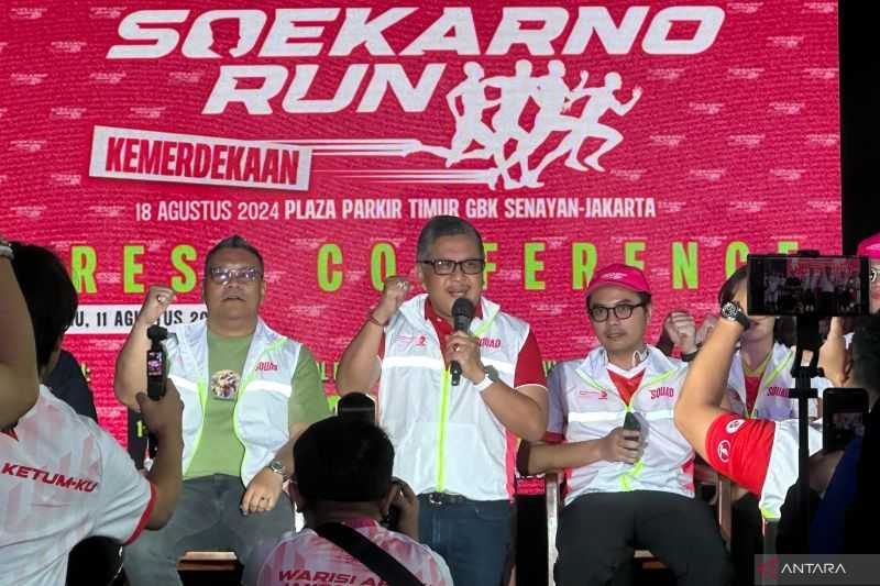 PDI Perjuangan Gelar Soekarno Run Sambut HUT Ke-79 RI