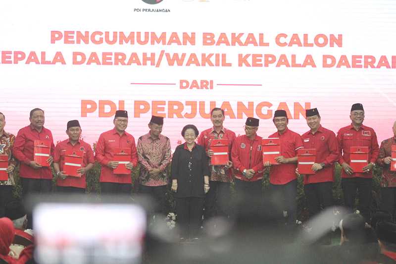 PDIP Umumkan 13 Cagub dan Cawagub pada Pilkada 2024 