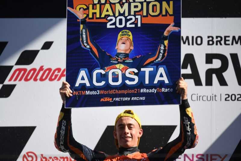 Pedro Acosta Juara Dunia Moto3 di Usia 17 tahun