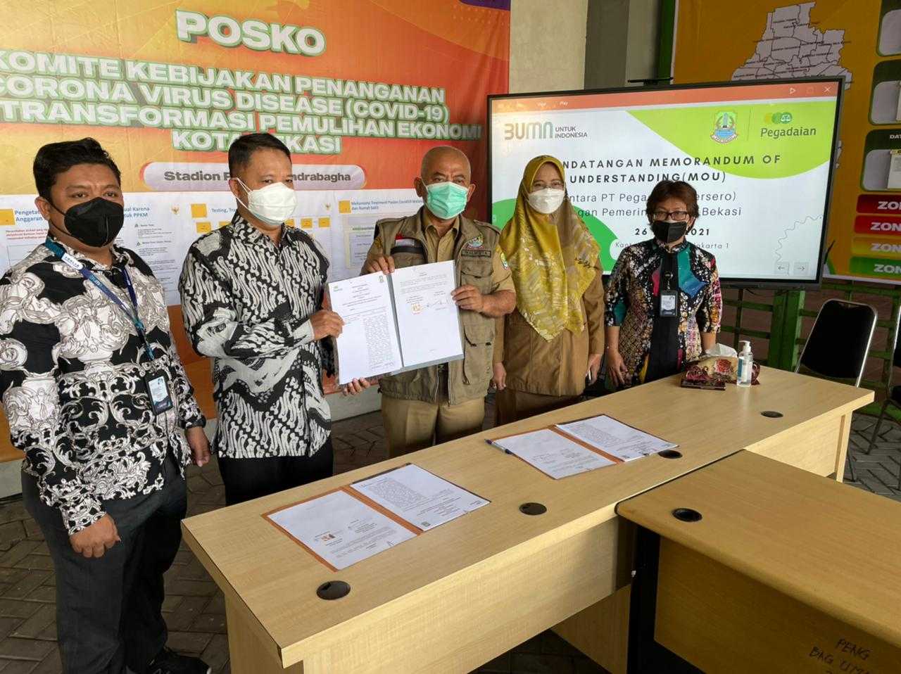 Pegadaian Kerjasama dengan Pemkot Bekasi Bidang Pembiayaan dan CSR