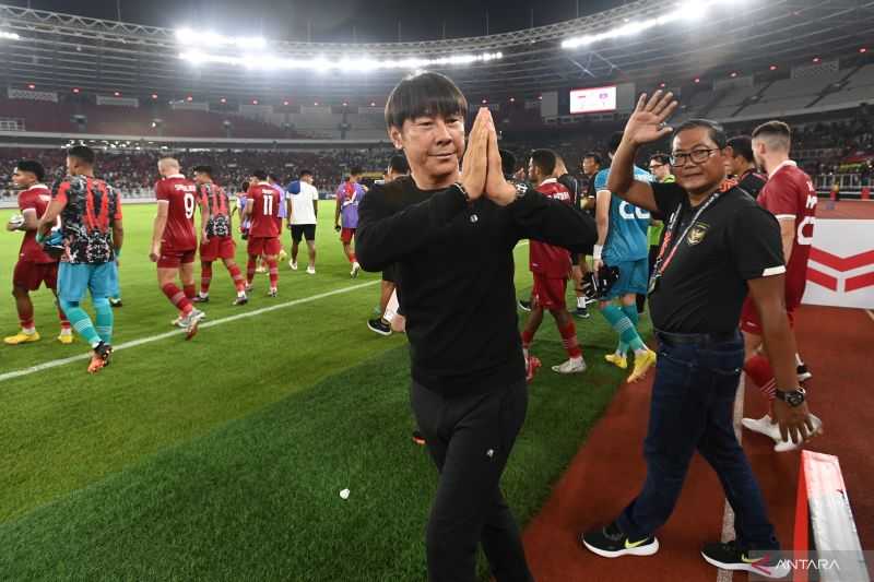 Pelatih tim nasional Indonesia Shin Tae-yong Enggan Targetkan Skor Kemenangan Kontra Brunei Darussalam