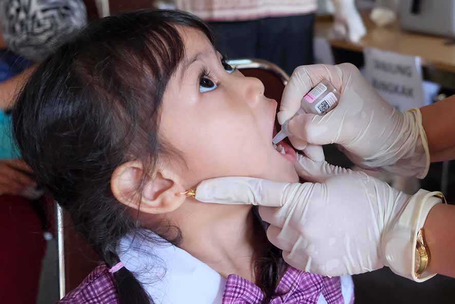 Pelayanan PIN Polio di Denpasar