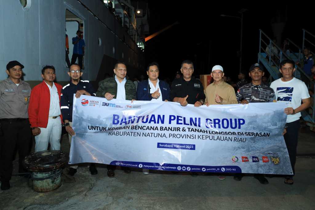 Pelni Group Mengirimkan Bantuan untuk Korban Banjir dan Tanah Longsor Natuna 5