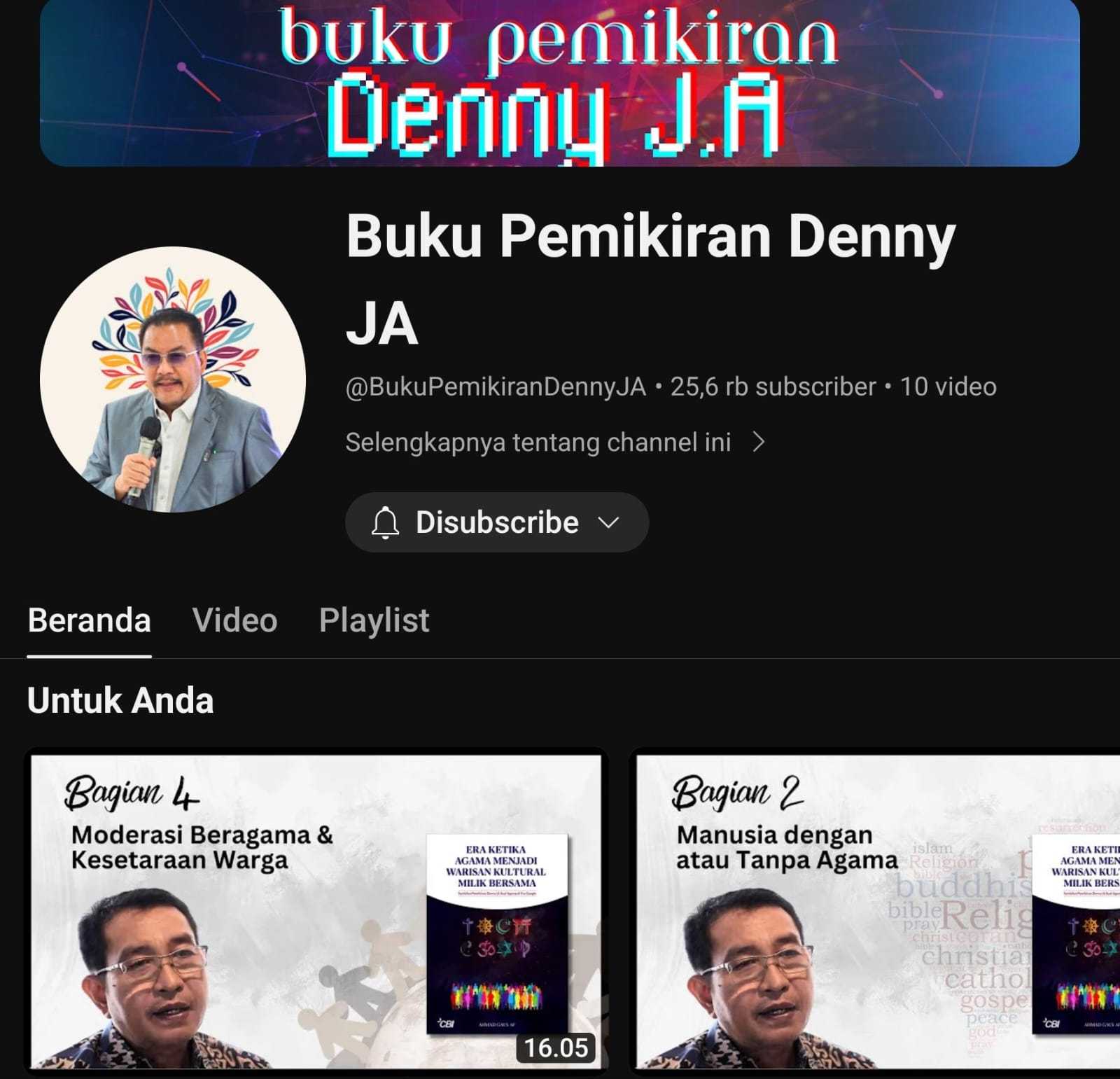 Peluncuran 10 Video 'Agama di Era Artificial Intelligence :Pemikiran DENNY JA'