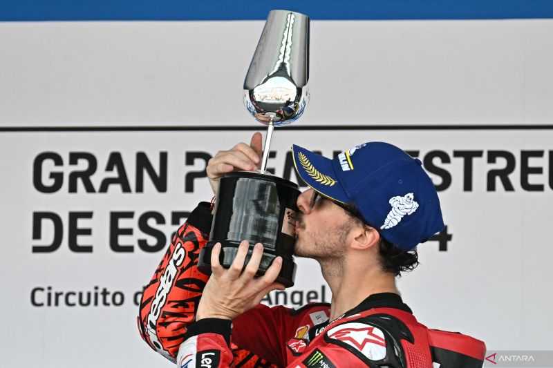 Pembalap Ducati Bagnaia Sangat Senang dengan Kemenangan Ketiga Beruntunnya di Jerez