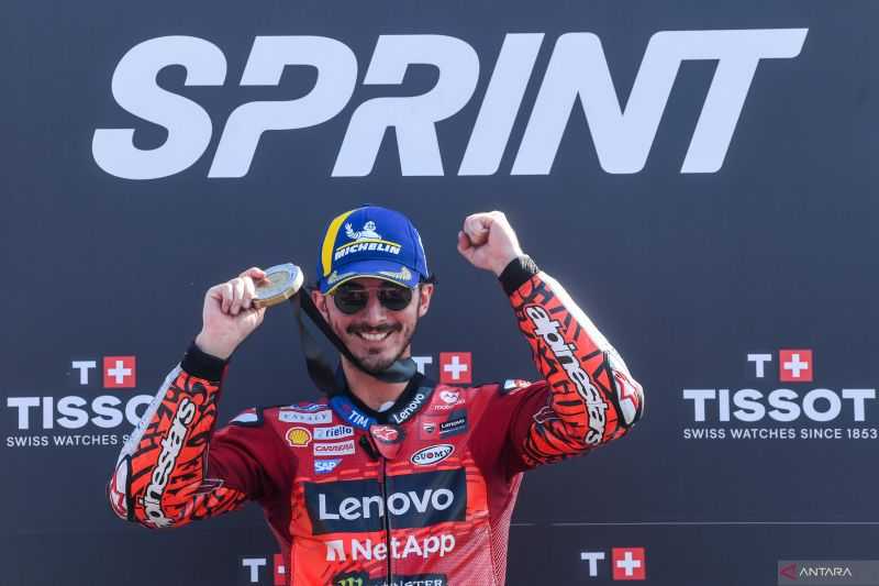 Pembalap Ducati Bagnaia Sebut Strategi Teknis Jadi Kunci Kemenangan di Sprint Mandalika