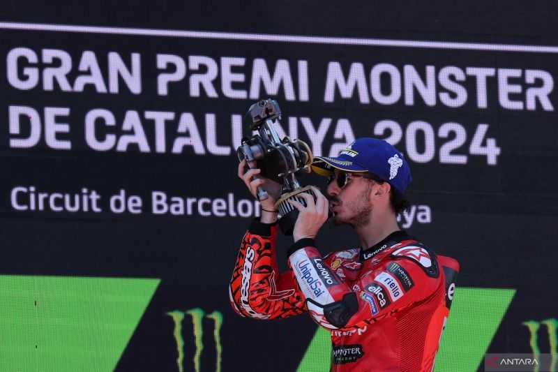 Pembalap Ducati Pecco Bagnaia Sebut Kemenangan di Catalunya Sangat Penting