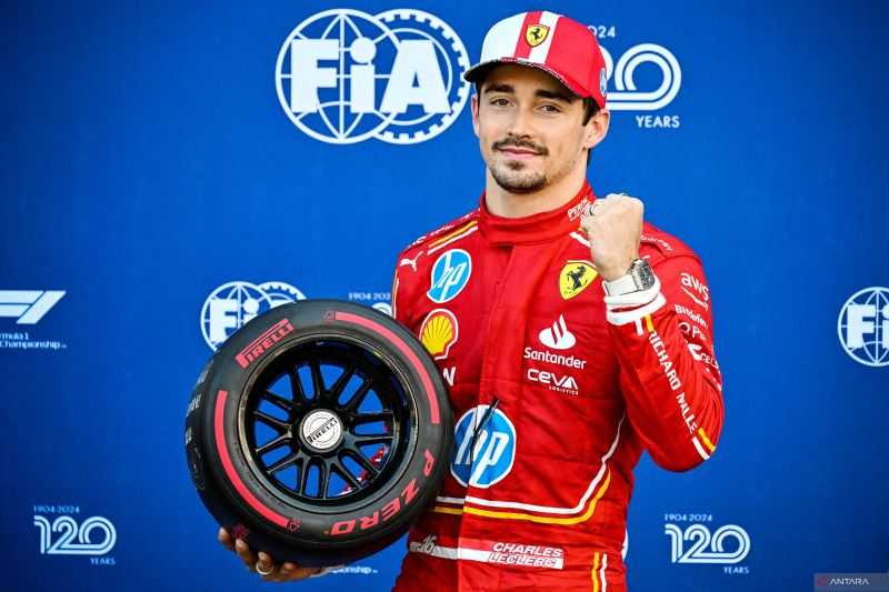 Pembalap Ferrari Charles Leclerc Raih Pole di GP Monaco, Verstappen Start Posisi Keenam