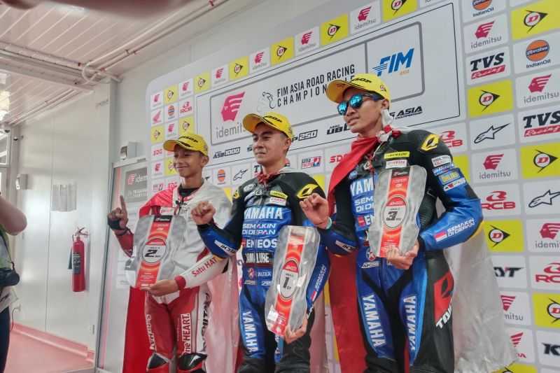 Pembalap NTB Arai podium tiga race kedua ARRC Sirkuit Mandalika 2024