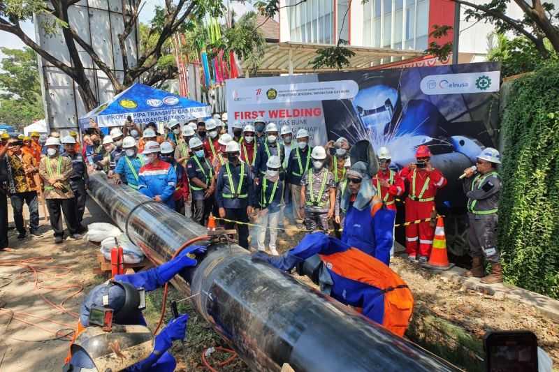 Pembangunan Jaringan Pipa Transmisi Gas Bumi Cirebon-Semarang Dimulai