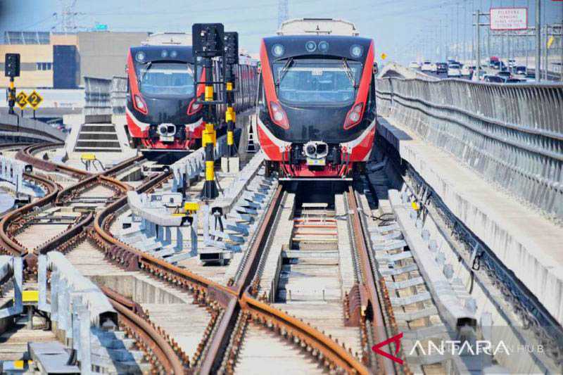 Pembangunan LRT Jabodebek Capai Progres 95 Persen pada Juni