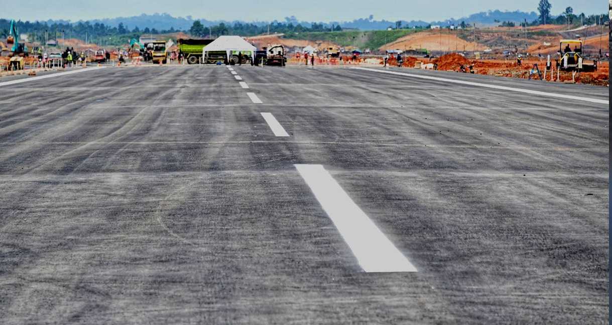 Pembangunan Runway Bandara IKN Sudah Selesai