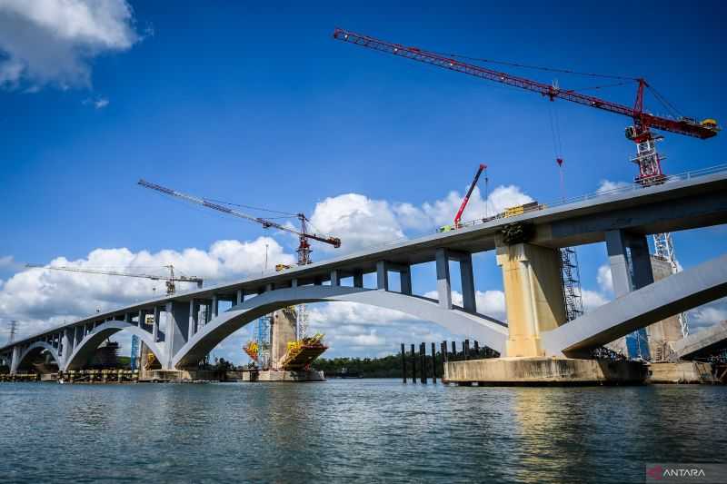 Pembangunan Sudah 71,02 Persen, Jembatan Penghubung ke IKN Rampung Agustus