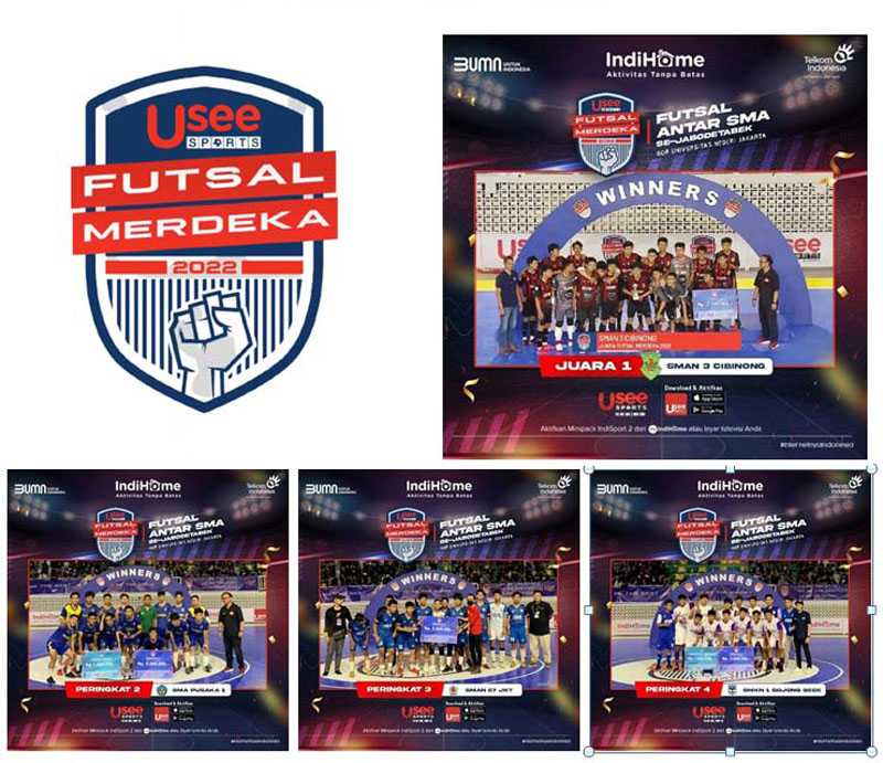 Pemenang Turnamen Futsal Merdeka 2022 Usee Sports