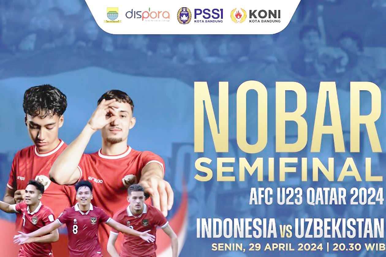 Pemkot Bandung Gelar Nobar Timnas U-23 di Halaman Asprov PSSI Jabar