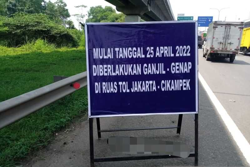 Pemudik Wajib Tahu Ini, Pemilahan Pelat Nomor Mobil Genap-Ganjil Digelar di Dua Titik Tol Japek