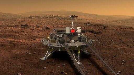 The Chinese Space Explorer Landing on Mars