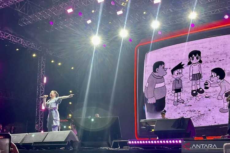 Penyanyi Rossa Berhasil Menggugah Nostalgia saat Membawakan Lagu Kartun Shinchan dan Doraemon