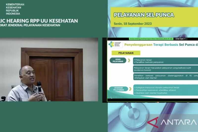 Peraturan Baru, Kemenkes Susun Standar Minimal Layanan Sel Punca