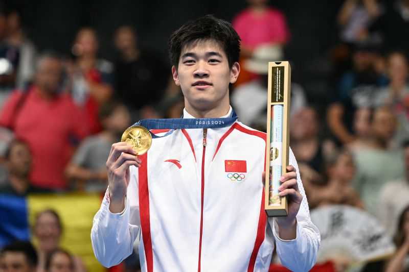 Perenang Tiongkok, Pan Zhanle, Pecahkan Rekor Dunia Miliknya Sendiri pada Gaya Bebas di Olimpiade Paris