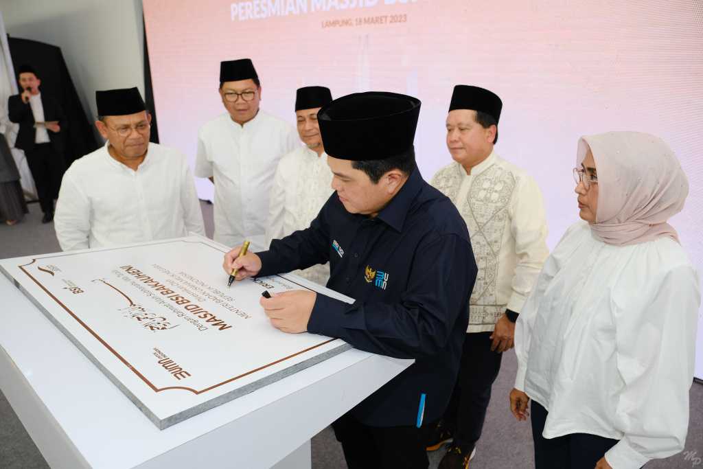 Peresmian Masjid Bank Syariah Indonesia di kawasan Bakauheni Harbour City 4