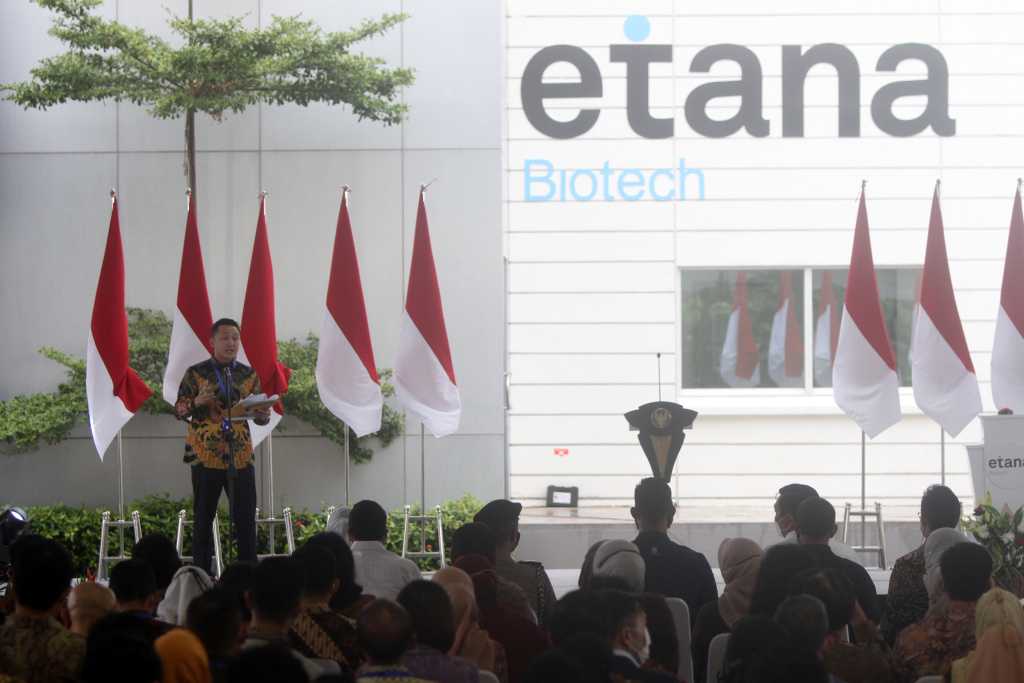 peresmian pabrik biofarmasi PT Etana Biotechnologies Indonesia 5