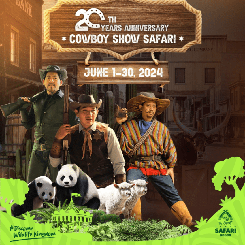 Peringati Anniversary Cowboy Show ke-20, Taman Safari Bogor Berikan Suguhan Menarik Selama Juni 2024