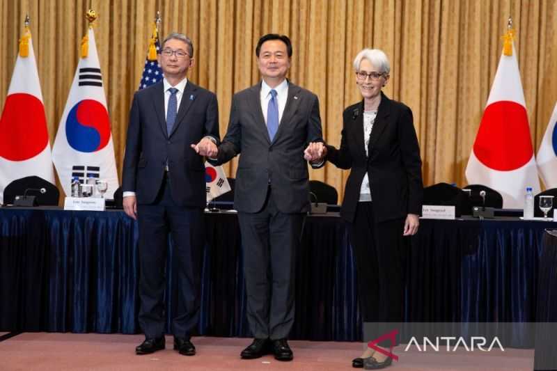 Perkuat Hubungan Trilateral, Jepang, AS, dan Korsel Adakan Pertemuan Bahas Kerja Sama Teknologi